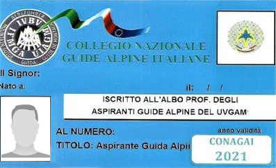 Tessera Aspirante Guida Alpina
